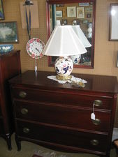 Mahogany Dresser with Mirror $225 