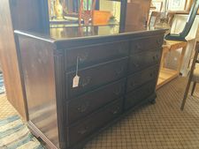Kling mahogany six drawer drawer with mirror - &295
